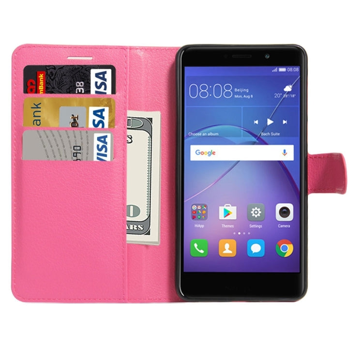 For Huawei Mate 9 Lite Litchi Texture Horizontal Flip Leather Case with Holder & Card Slots & Wallet