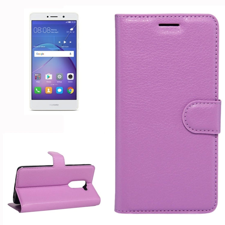 For Huawei Mate 9 Lite Litchi Texture Horizontal Flip Leather Case with Holder & Card Slots & Wallet