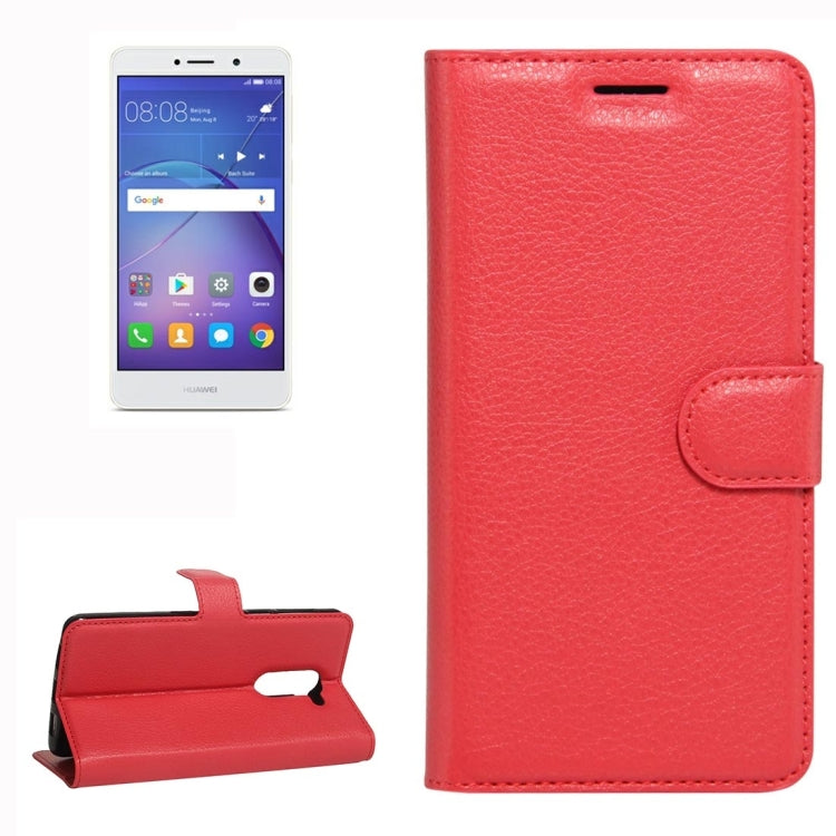 For Huawei Mate 9 Lite Litchi Texture Horizontal Flip Leather Case with Holder & Card Slots & Wallet