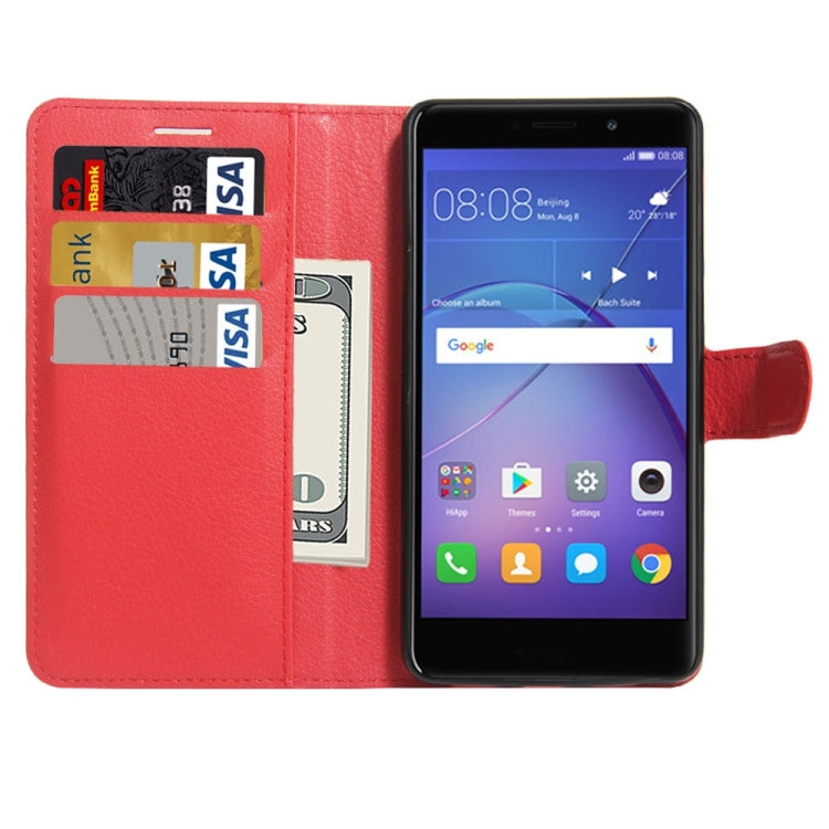 For Huawei Mate 9 Lite Litchi Texture Horizontal Flip Leather Case with Holder & Card Slots & Wallet