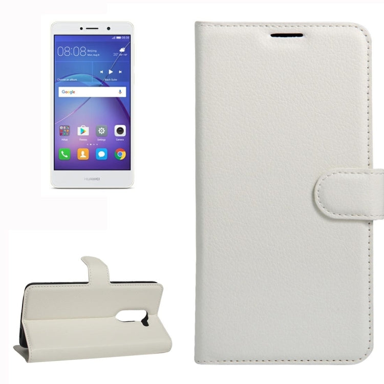 For Huawei Mate 9 Lite Litchi Texture Horizontal Flip Leather Case with Holder & Card Slots & Wallet