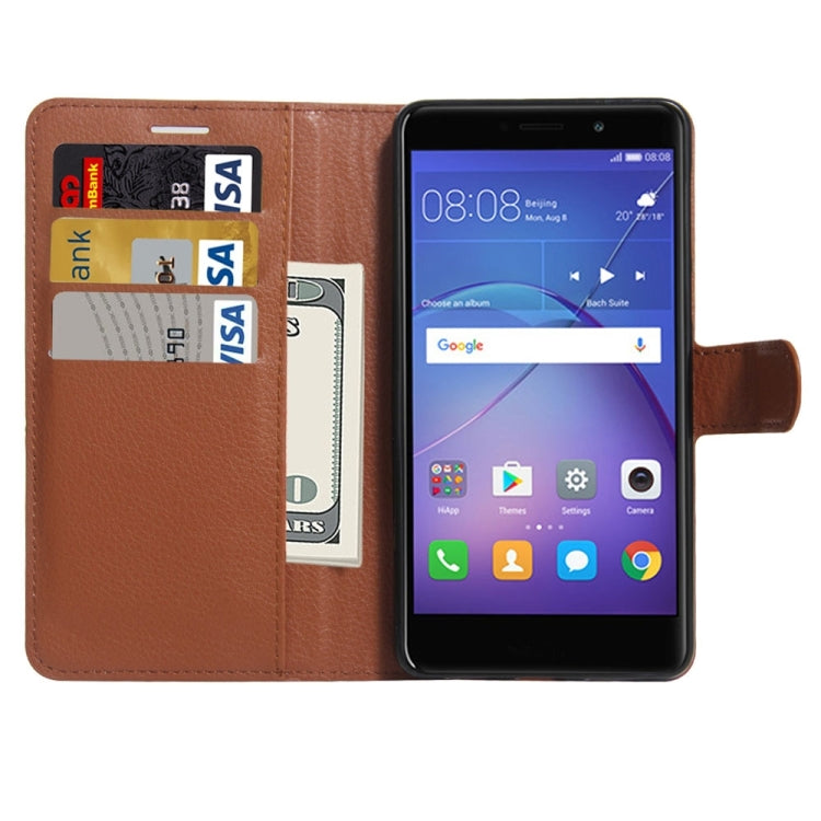 For Huawei Mate 9 Lite Litchi Texture Horizontal Flip Leather Case with Holder & Card Slots & Wallet