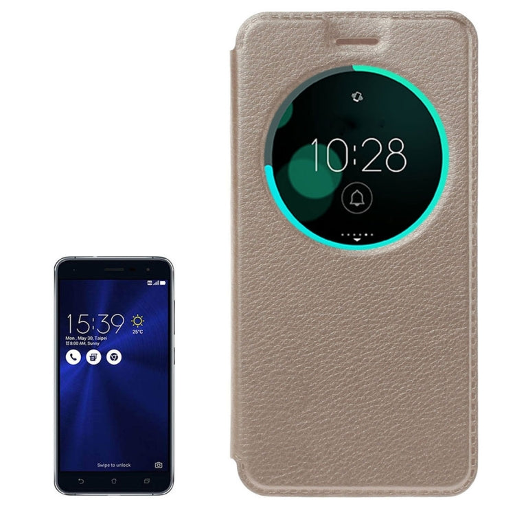 For Asus ZenFone 3 / ZE520KL Litchi Texture Horizontal Flip Leather Case with Call Display ID & Sleep / Wake-up Function