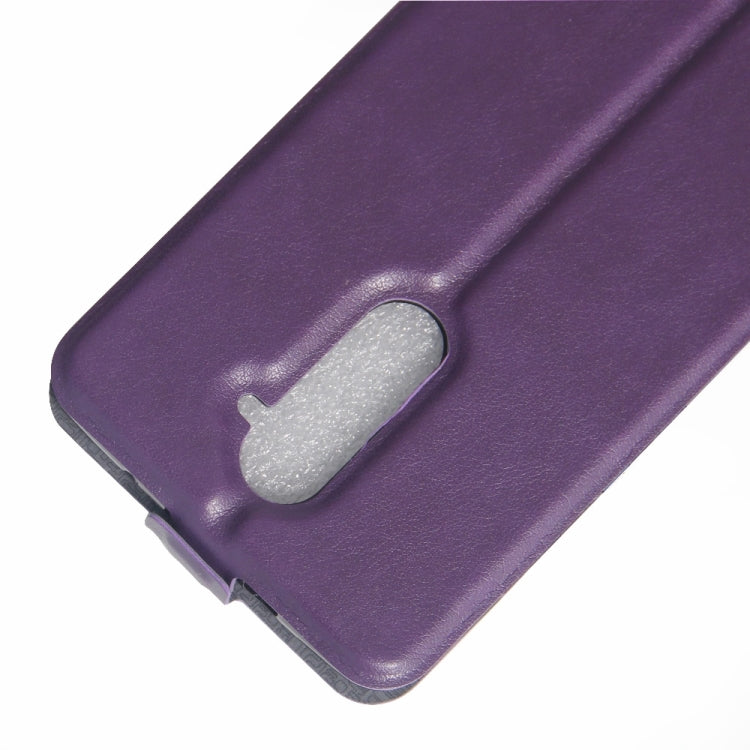 For ZTE Zmax Pro / Z981 Vertical Flip Leather Case with Card Slot & Photo Frame