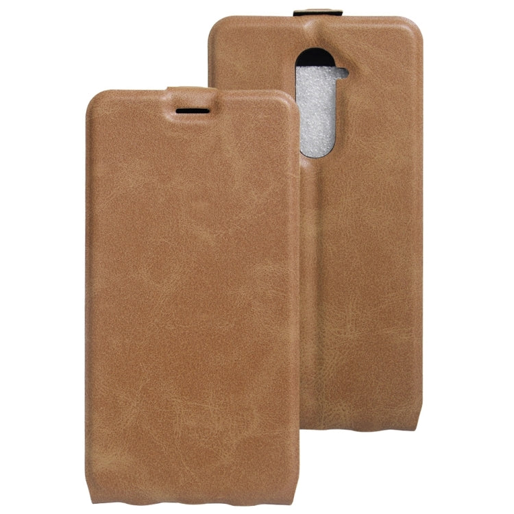 For ZTE Zmax Pro / Z981 Vertical Flip Leather Case with Card Slot & Photo Frame