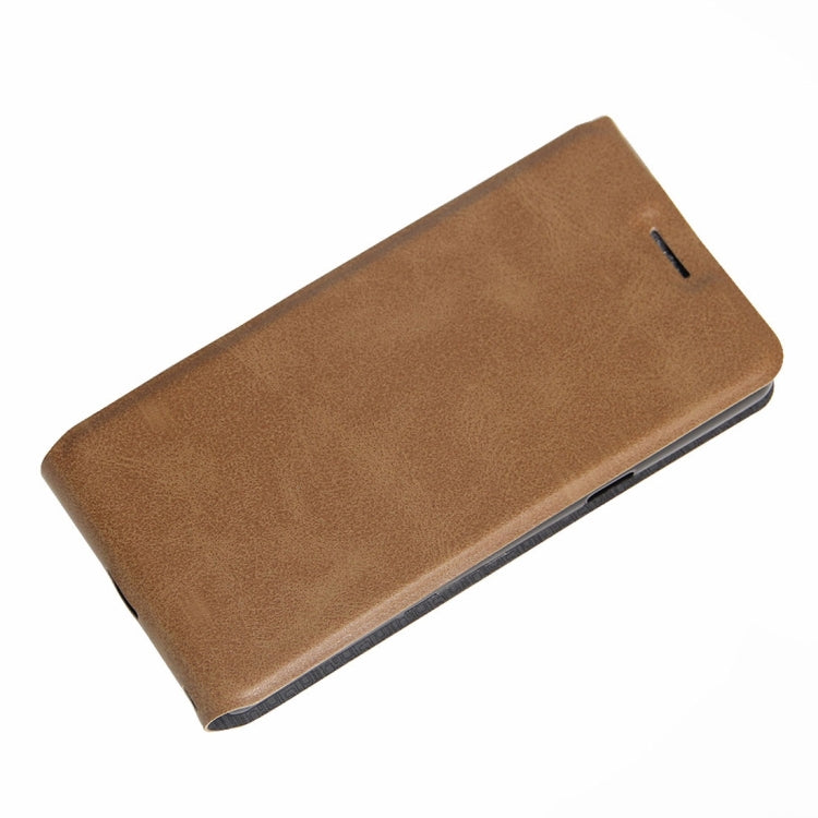 For Cubot X16s Crazy Horse Texture Vertical Flip Leather Case with Card Slot & Photo Frame