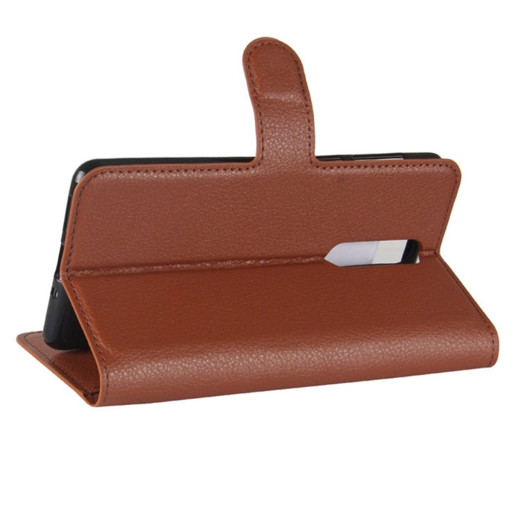 Nokia 8 Litchi Texture Horizontal Flip Leather Case with Holder & Card Slots & Wallet