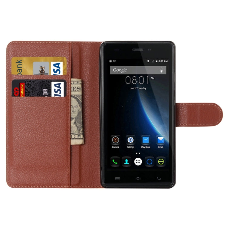 Litchi Texture Horizontal Flip Leather Case with Holder & Card Slots & wallet for Doogee X5(S-MPH-1005) / X5S(MPH1002)