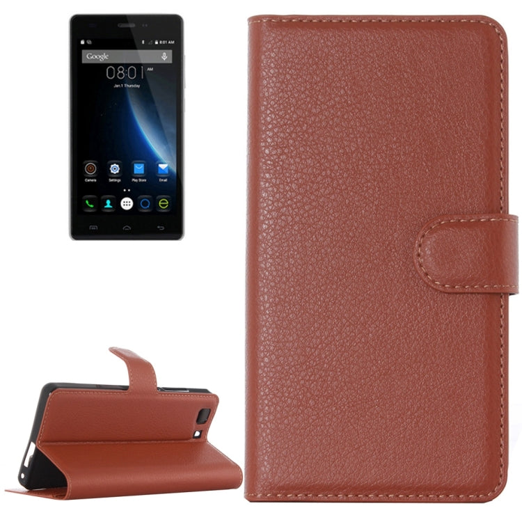 Litchi Texture Horizontal Flip Leather Case with Holder & Card Slots & wallet for Doogee X5(S-MPH-1005) / X5S(MPH1002)