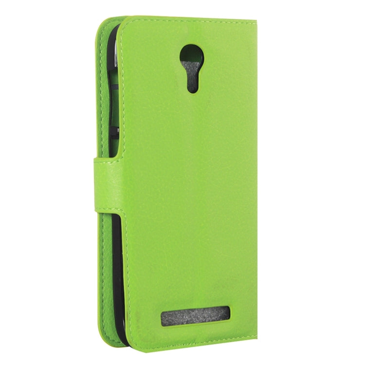 Litchi Texture Horizontal Flip Leather Case with Holder & Card Slots & wallet for Doogee Valencia 2 Y100 PRO