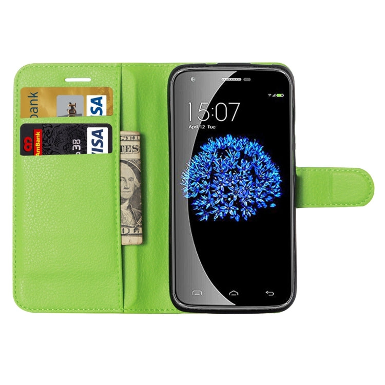 Litchi Texture Horizontal Flip Leather Case with Holder & Card Slots & wallet for Doogee Valencia 2 Y100 PRO