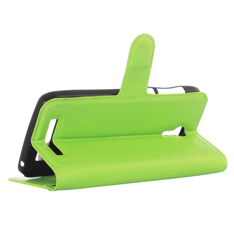 Litchi Texture Horizontal Flip Leather Case with Holder & Card Slots & wallet for Doogee Valencia 2 Y100 PRO