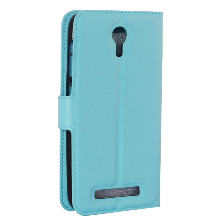 Litchi Texture Horizontal Flip Leather Case with Holder & Card Slots & wallet for Doogee Valencia 2 Y100 PRO