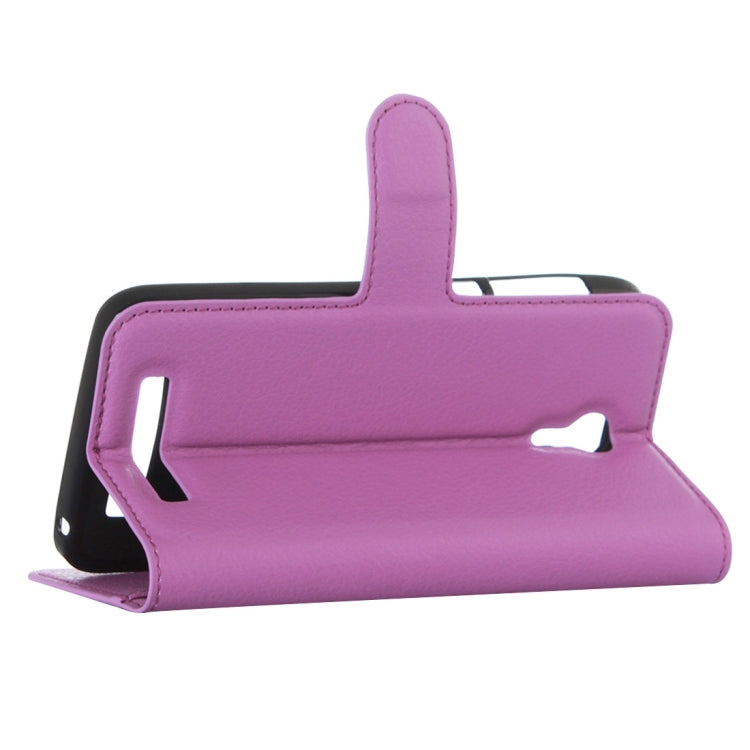 Litchi Texture Horizontal Flip Leather Case with Holder & Card Slots & wallet for Doogee Valencia 2 Y100 PRO