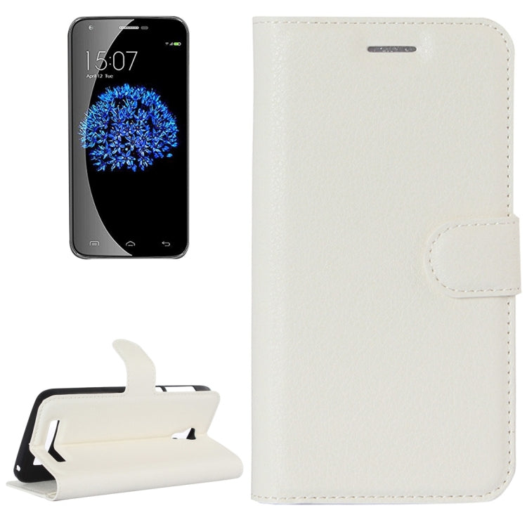 Litchi Texture Horizontal Flip Leather Case with Holder & Card Slots & wallet for Doogee Valencia 2 Y100 PRO