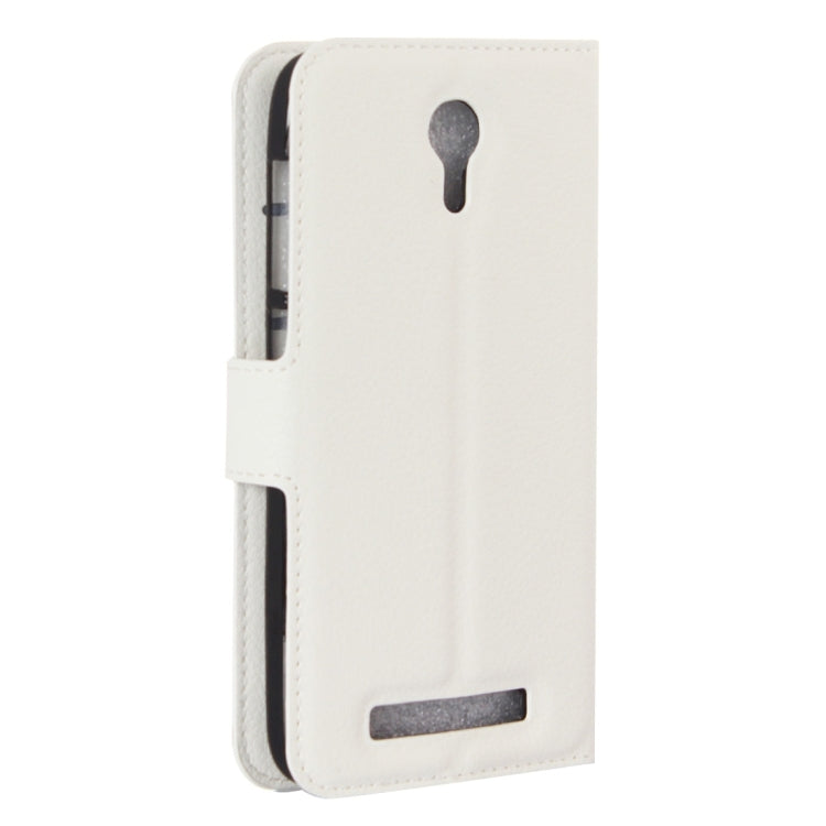 Litchi Texture Horizontal Flip Leather Case with Holder & Card Slots & wallet for Doogee Valencia 2 Y100 PRO