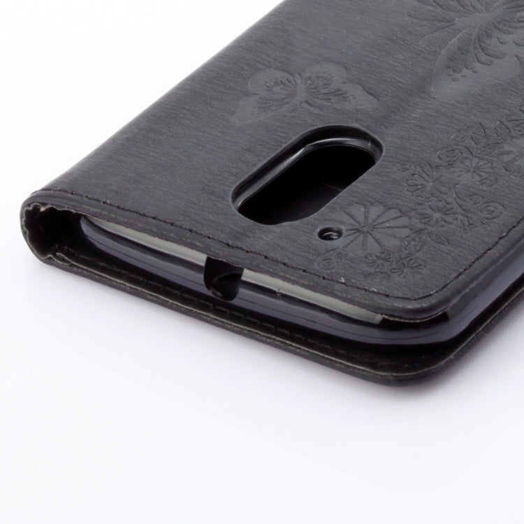 For Motorola Moto G (4rd gen) Plus Pressed Flowers Butterfly Pattern Leather Case with Holder & Card Slots & Wallet