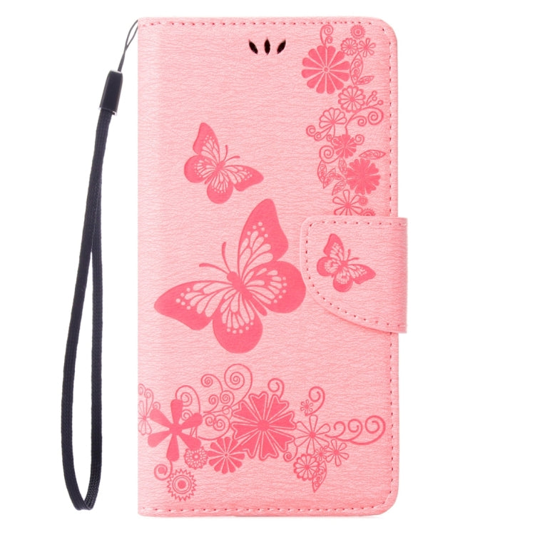 For Motorola Moto G (4rd gen) Plus Pressed Flowers Butterfly Pattern Leather Case with Holder & Card Slots & Wallet