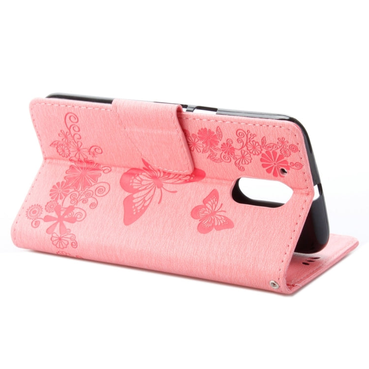 For Motorola Moto G (4rd gen) Plus Pressed Flowers Butterfly Pattern Leather Case with Holder & Card Slots & Wallet