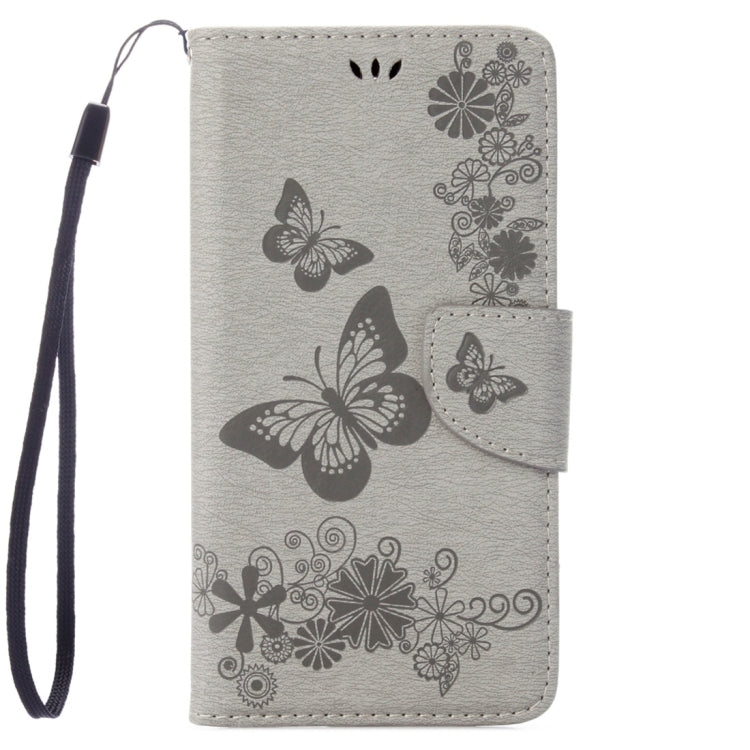 For Motorola Moto G (4rd gen) Plus Pressed Flowers Butterfly Pattern Leather Case with Holder & Card Slots & Wallet