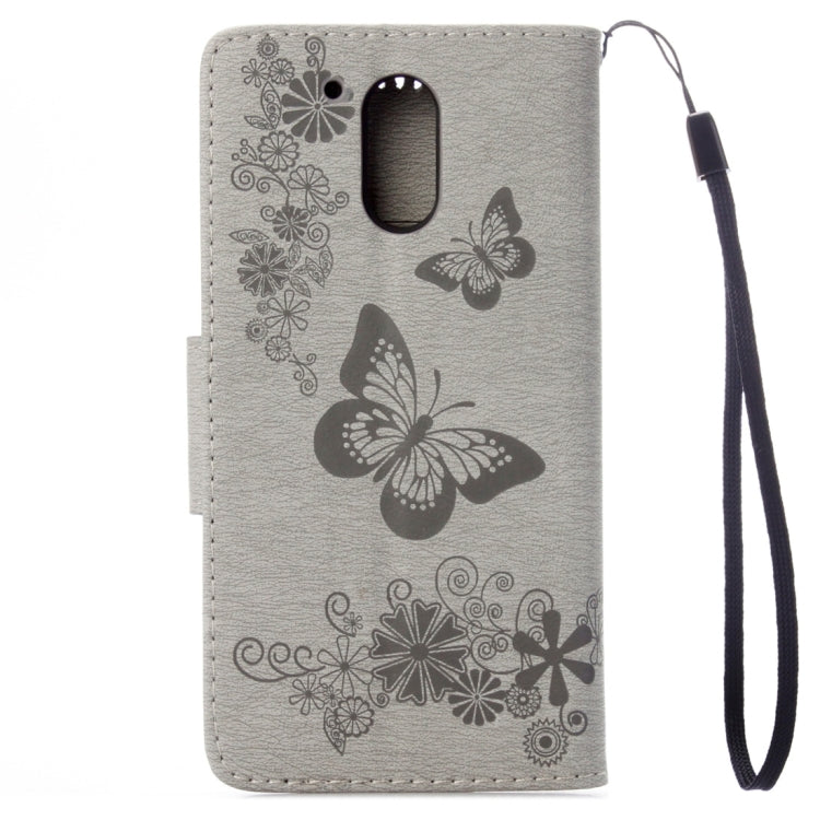 For Motorola Moto G (4rd gen) Plus Pressed Flowers Butterfly Pattern Leather Case with Holder & Card Slots & Wallet