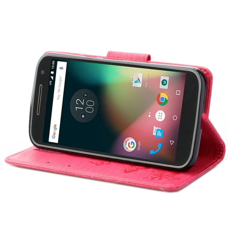 For Motorola Moto G (4rd gen) Plus Pressed Flowers Butterfly Pattern Leather Case with Holder & Card Slots & Wallet