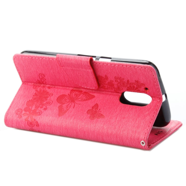 For Motorola Moto G (4rd gen) Plus Pressed Flowers Butterfly Pattern Leather Case with Holder & Card Slots & Wallet