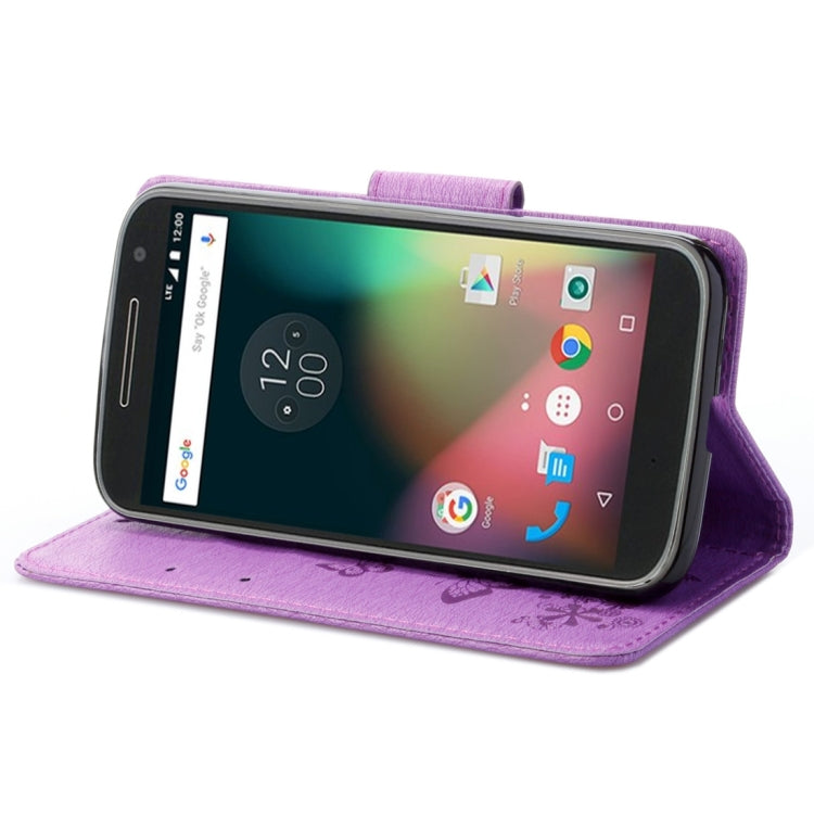 For Motorola Moto G (4rd gen) Plus Pressed Flowers Butterfly Pattern Leather Case with Holder & Card Slots & Wallet
