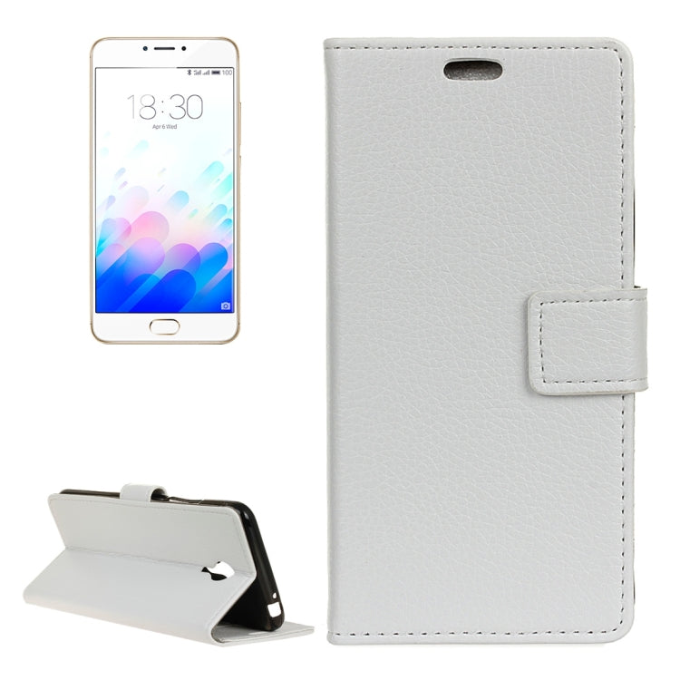 For Meizu M3 Note Litchi Texture Horizontal Flip Leather Case with Holder & Card Slots & Wallet
