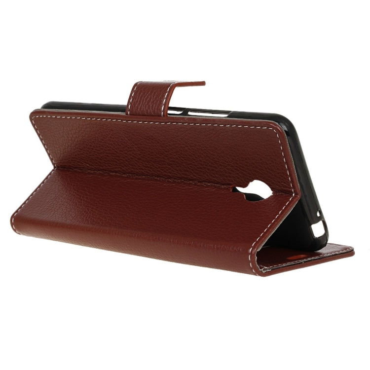 For Meizu M3 Note Litchi Texture Horizontal Flip Leather Case with Holder & Card Slots & Wallet