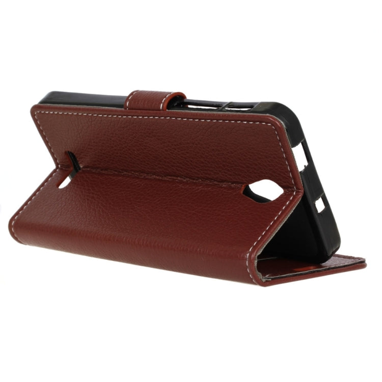 For Alcatel POP 4 Plus & Fierce 4 & ALLURA 5056 Litchi Texture Horizontal Flip Leather Case with Holder & Card Slots & Wallet & Photo Frame