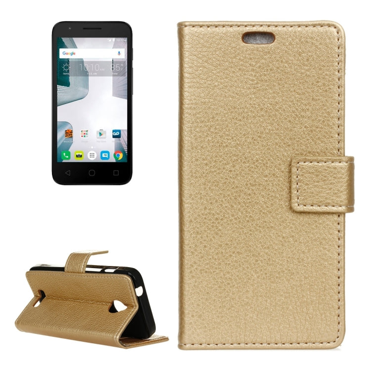 For Alcatel Dawn / 5027 / Acquire / Streak / Ideal Litchi Texture Horizontal Flip Leather Case with Holder & Card Slots & Wallet & Photo Frame
