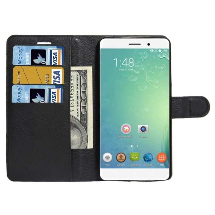 For BLUBOO Maya Litchi Texture Horizontal Flip Leather Case with Holder & Card Slots & Wallet