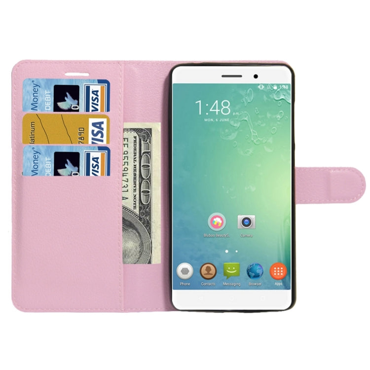 For BLUBOO Maya Litchi Texture Horizontal Flip Leather Case with Holder & Card Slots & Wallet