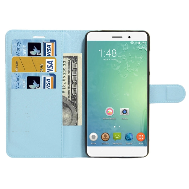 For BLUBOO Maya Litchi Texture Horizontal Flip Leather Case with Holder & Card Slots & Wallet