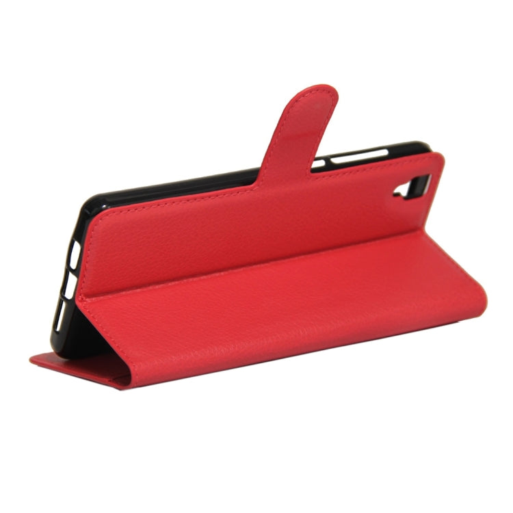 For BLUBOO Maya Litchi Texture Horizontal Flip Leather Case with Holder & Card Slots & Wallet