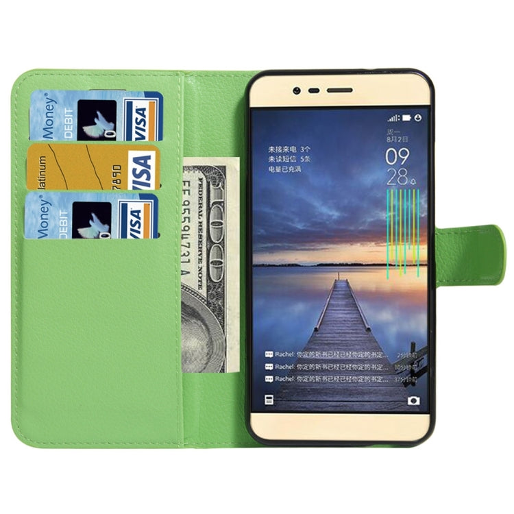 For ASUS Zenfone Pegasus 3 Litchi Texture Horizontal Flip Leather Case with Holder & Card Slots & Wallet