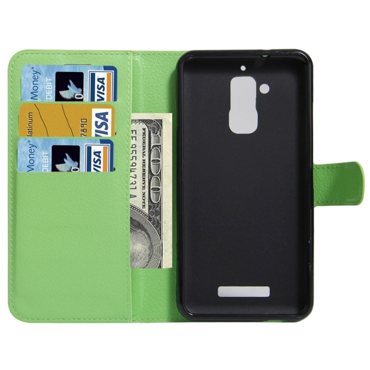For ASUS Zenfone Pegasus 3 Litchi Texture Horizontal Flip Leather Case with Holder & Card Slots & Wallet