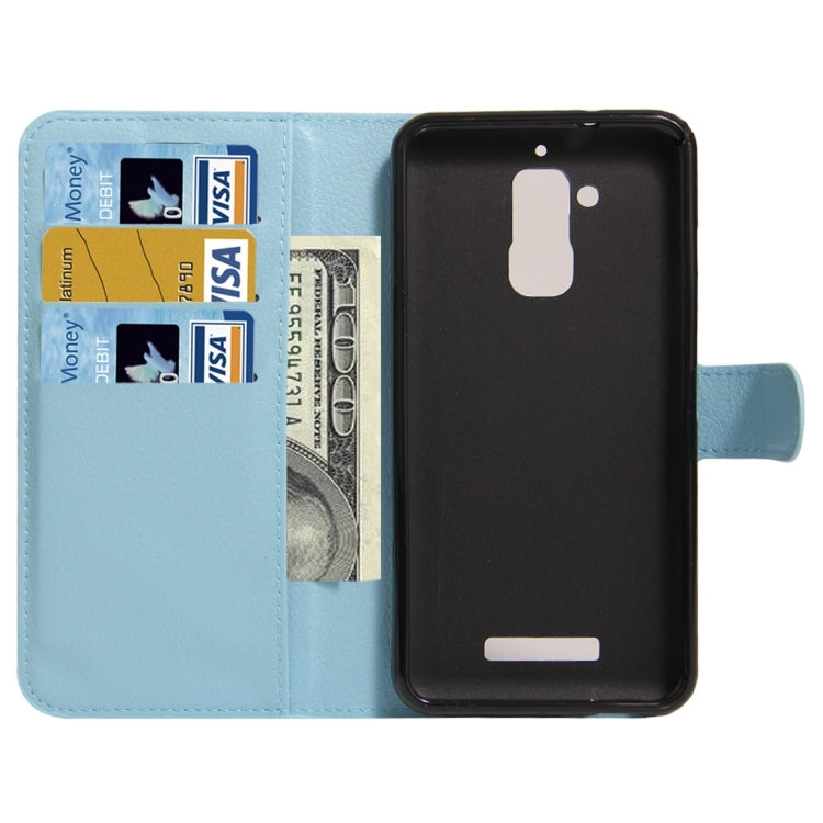 For ASUS Zenfone Pegasus 3 Litchi Texture Horizontal Flip Leather Case with Holder & Card Slots & Wallet