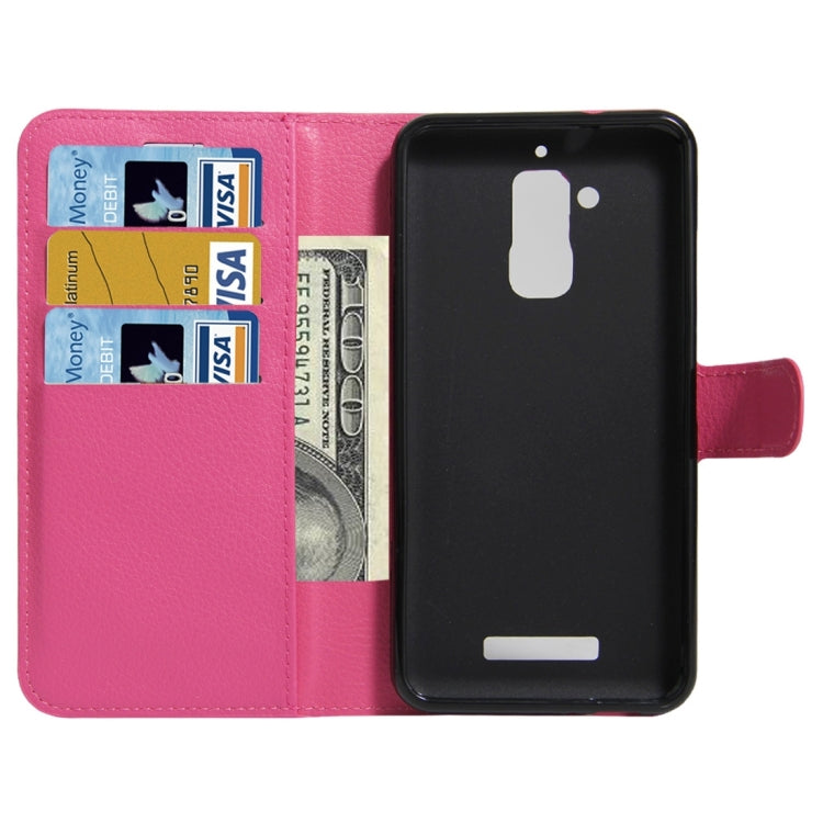 For ASUS Zenfone Pegasus 3 Litchi Texture Horizontal Flip Leather Case with Holder & Card Slots & Wallet