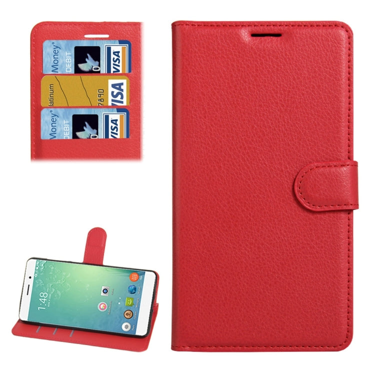 For ASUS Zenfone Pegasus 3 Litchi Texture Horizontal Flip Leather Case with Holder & Card Slots & Wallet