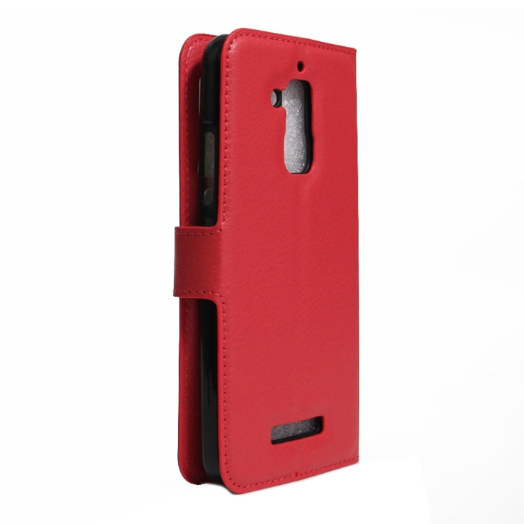 For ASUS Zenfone Pegasus 3 Litchi Texture Horizontal Flip Leather Case with Holder & Card Slots & Wallet