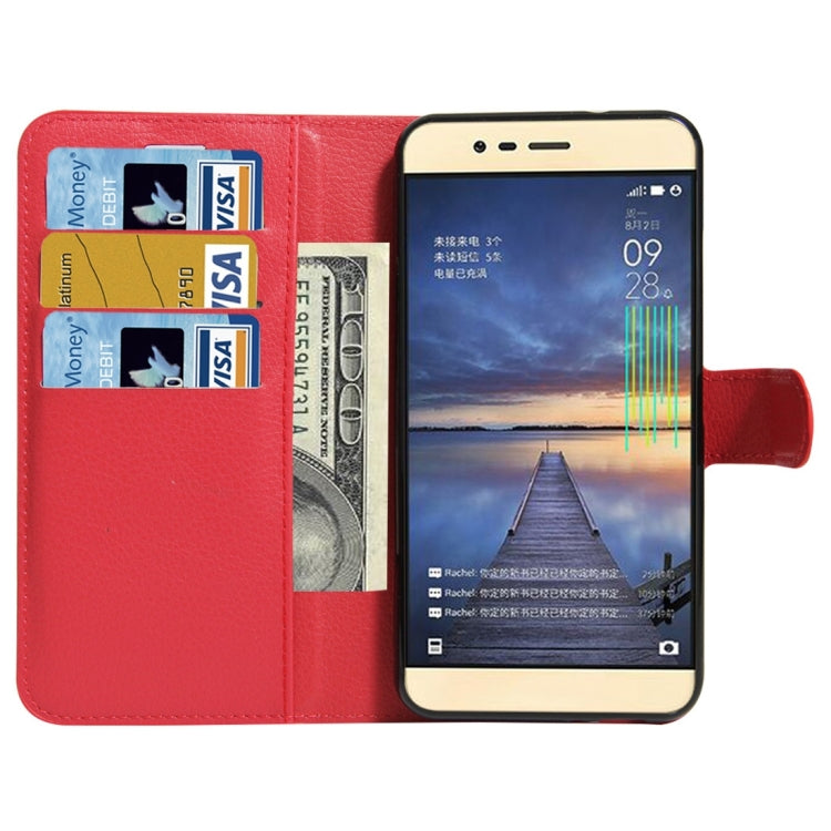 For ASUS Zenfone Pegasus 3 Litchi Texture Horizontal Flip Leather Case with Holder & Card Slots & Wallet