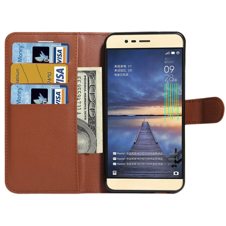 For ASUS Zenfone Pegasus 3 Litchi Texture Horizontal Flip Leather Case with Holder & Card Slots & Wallet