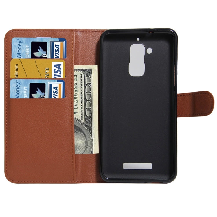For ASUS Zenfone Pegasus 3 Litchi Texture Horizontal Flip Leather Case with Holder & Card Slots & Wallet