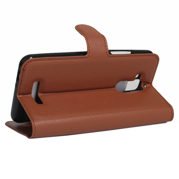 For ASUS Zenfone Pegasus 3 Litchi Texture Horizontal Flip Leather Case with Holder & Card Slots & Wallet