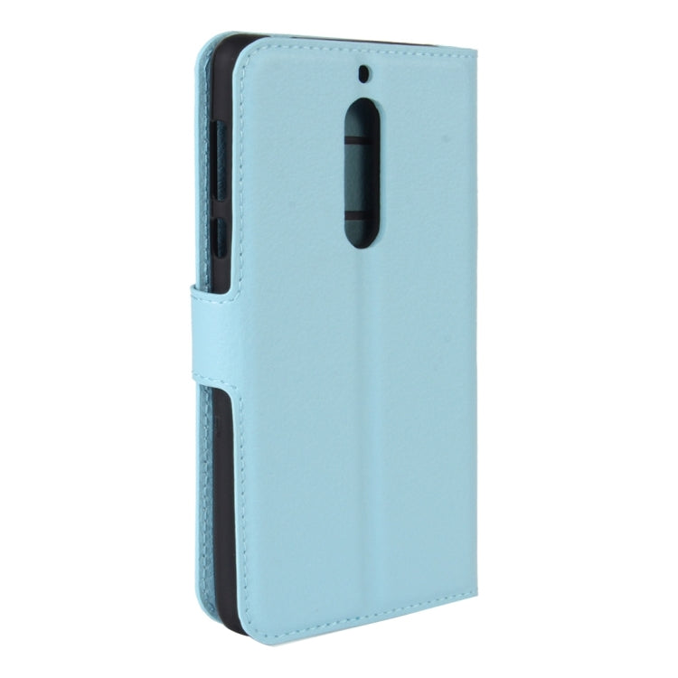 For Nokia 5 Litchi Texture Horizontal Flip Leather Case with Holder & Card Slots & Wallet