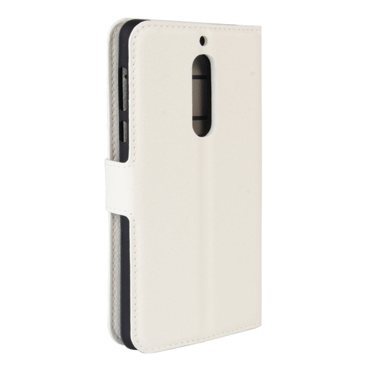 For Nokia 5 Litchi Texture Horizontal Flip Leather Case with Holder & Card Slots & Wallet
