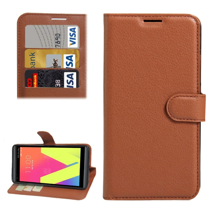 For LG V20 Litchi Texture Horizontal Flip Leather Case with Holder & Card Slots & Wallet