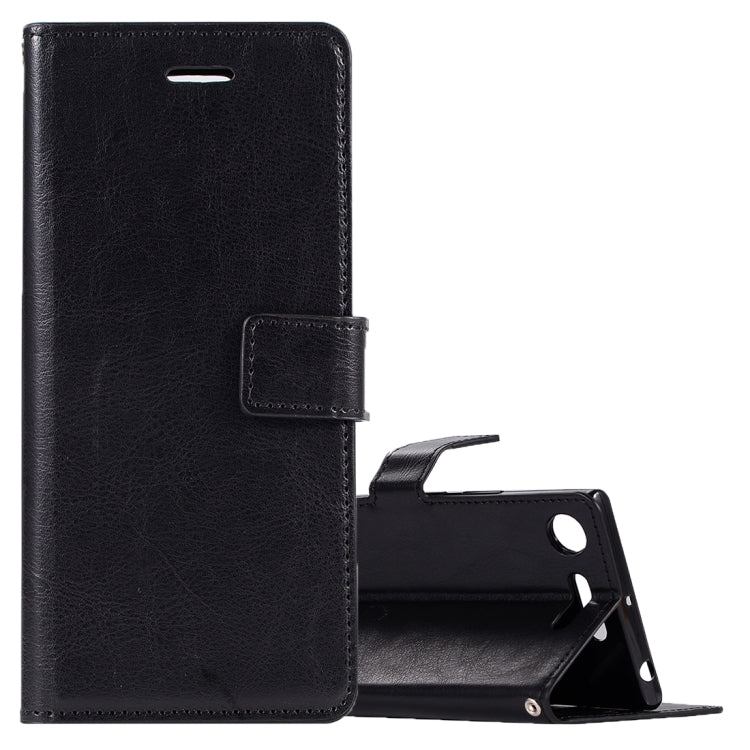 For Sony Xperia XZ1 Crazy Horse Texture Horizontal Flip Leather Case with Holder & Card Slots & Wallet & Photo Frame